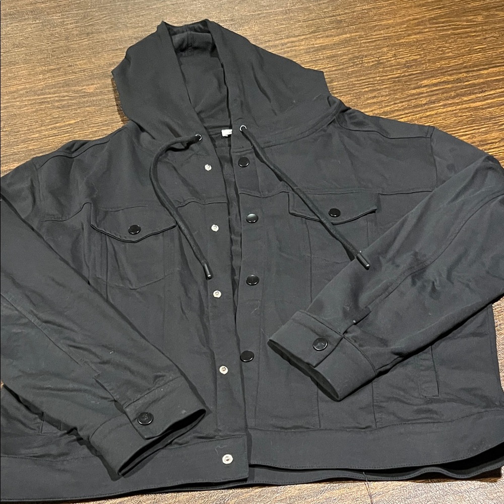 Another Love Black Hooded Jacket